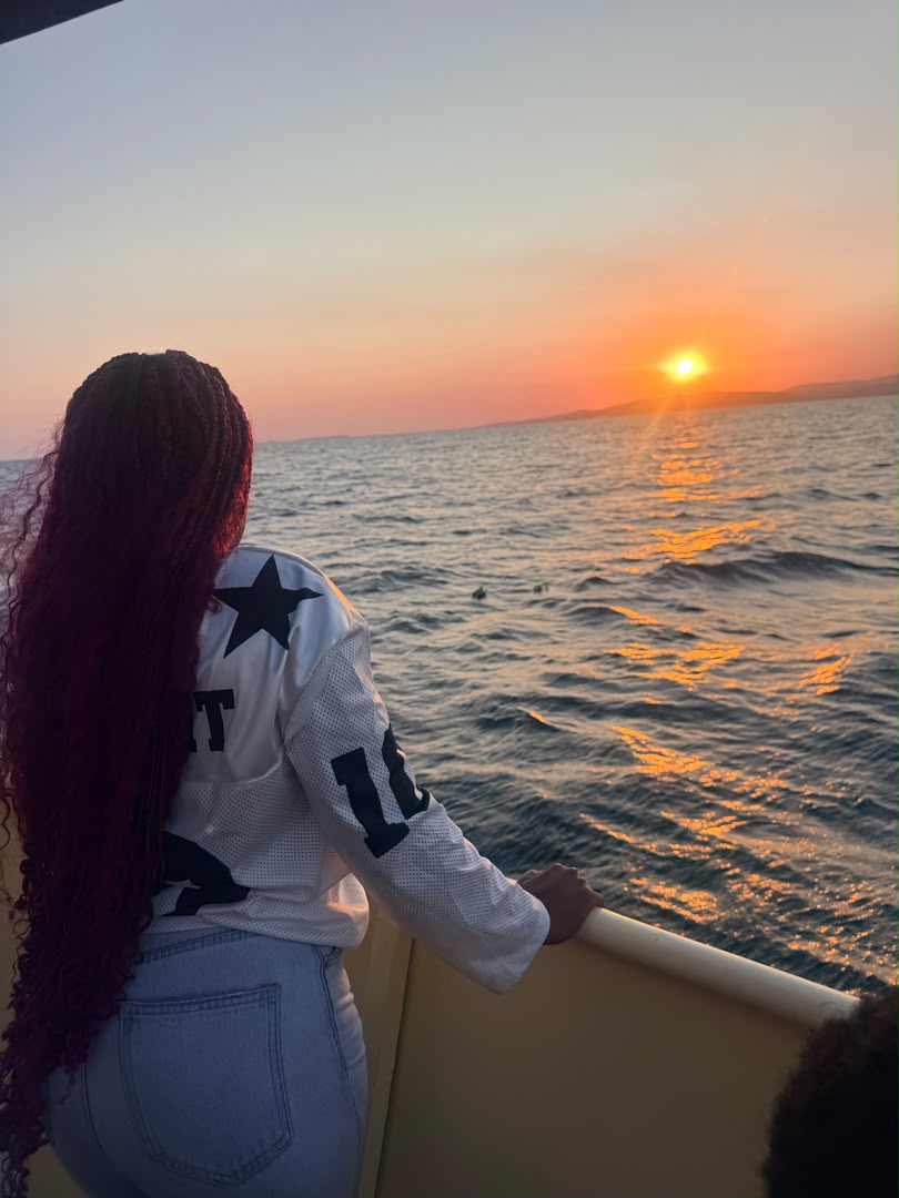 Lake Kariba sunset over the water